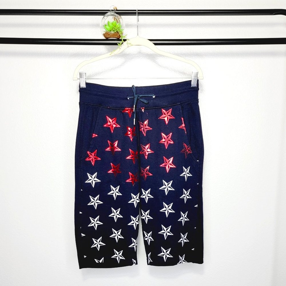 Switch Remarkable NWT Navy Stars Long Sweat Shorts